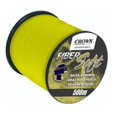 Linha Mono Crown Fiber Soft Yellow 0,43mm 37lb/16,8kg - 500m Foto mini 3