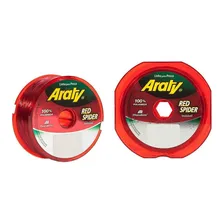 Linha Monofilamento Araty Red Spider 0,35mm 300m Vermelha Foto mini  2