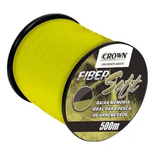 Linha Monofilamento Fiber Soft Amarelo 0,52mm 52lbs 500m Foto mini 1