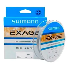 Linha Monofilamento Forte Nylon Exage Shimano 0,205mm 300m Foto mini 1