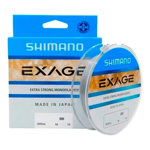 Linha Monofilamento Forte Nylon Exage Shimano 0,205mm 300m Foto 1