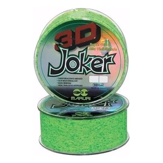 Linha Monofilamento Maruri Joker 3d 0,30mm 13,4lb 300m Foto 1