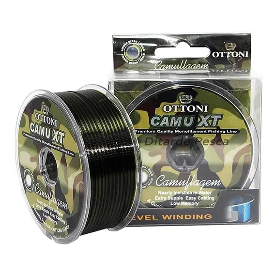 Linha Monofilamento Ottoni Camu Xt 0,25mm 9kg 19,8lb 300m Foto 1