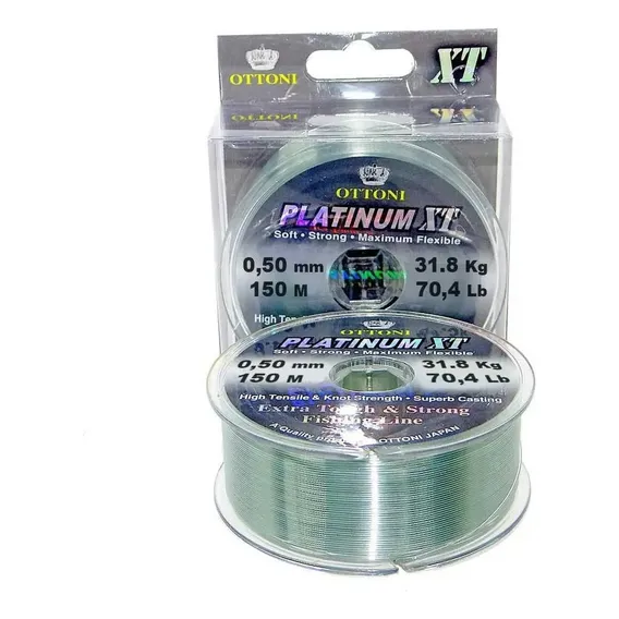 Linha Monofilamento Platinum Xt Carretel 150m 0,50mm 70,4lb Foto 1