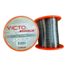 Linha Monofilamento Victoria 028mm 600mts Maruri Cor Cinza Foto mini 2