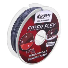 Linha Multi Crown Fiber Flex 8x 0.23mm 30 Lbs 100m - Cinza Foto mini 4