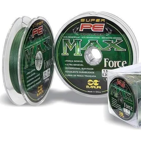 Linha Multifilamento 0,23mm 30lb Maruri Max Force Pe 100m Foto 1