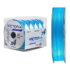 Linha Multifilamento 4 Fios Victoria Azul 300m 0,40mm 53lb Foto mini  2