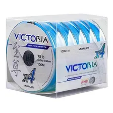 Linha Multifilamento 4 Fios Victoria Azul 300m 0,40mm 53lb Foto mini 4