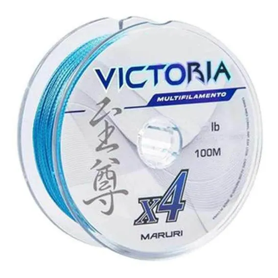 Linha Multifilamento 4 Fios Victoria Azul 300m 0,40mm 53lb Foto 1