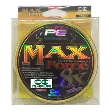 Linha Multifilamento 8x 0,40mm Max Force Amarela 150 Metros Foto mini  3