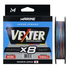 Linha Multifilamento 8x Vexter 300m Multicolor 60lb 0.40mm Foto mini 1