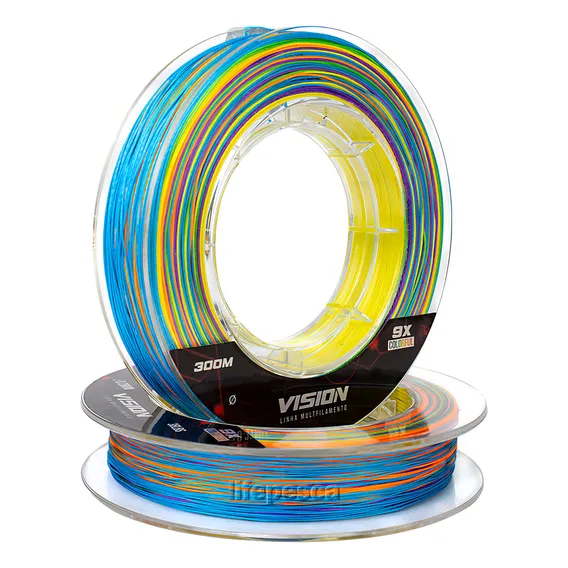 Linha Multifilamento Albatroz Vision Colorful 9x 300 Metros Foto 1