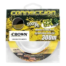 Linha Multifilamento Crown Connection 9 Fios - 0,35mm - 300m Cor Amarelo Foto  mini 1