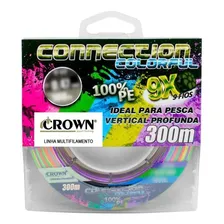 Linha Multifilamento Crown Connection 9x Color 300m - 0,23mm Cor Verde Foto mini 1