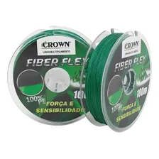 Linha Multifilamento Crown Fiber Flex 4x 0,26mm 35lb 100m Foto mini 1