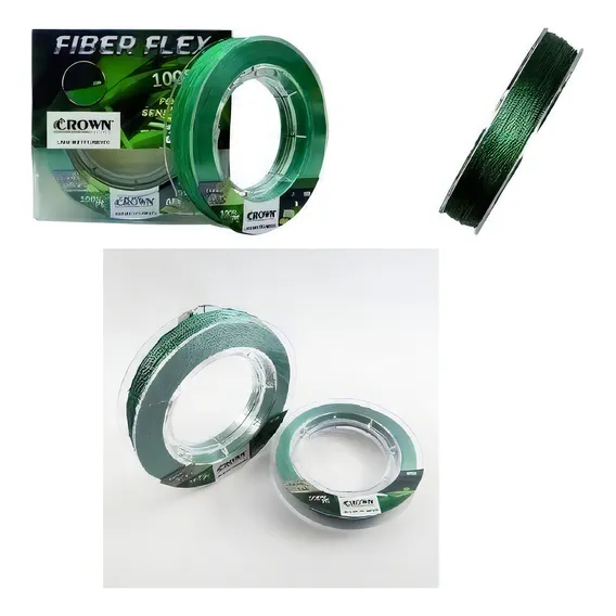 Linha Multifilamento Fiber Flex 4x 0,28mm 300m Verde Foto 1