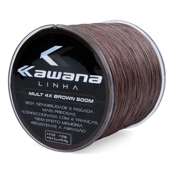 Linha Multifilamento Kawana 4x 0.18mm 500m - Maruri Foto 1