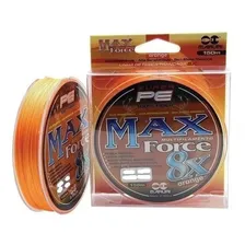 Linha Multifilamento Maruri 8x Max Force 26lb 0,24mm Orange Cor Laranja Foto  mini 1