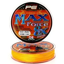 Linha Multifilamento Maruri 8x Max Force 39lb 0,30mm Orange Cor Laranja Foto mini 1