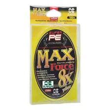 Linha Multifilamento Max Force 8x 0,18mm 22lbs 150m Amarela Foto mini 3