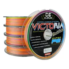 Linha Multifilamento Multicolor Victoria 8x 0,27mm 30lb 100m Foto mini  2
