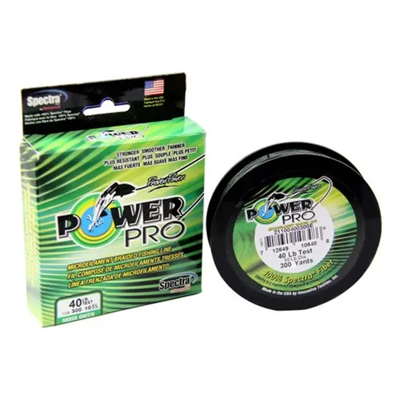 Linha Multifilamento Power Pro 40lb 0.32mm 275m Shimano Cor Verde Foto 1