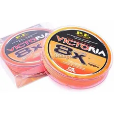 Linha Multifilamento Victoria 8 Fios 150m Laranja Foto mini 3