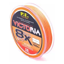 Linha Multifilamento Victoria 8 Fios 150m Laranja Foto mini 1