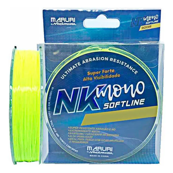 Linha Nk Mono Softline Maruri By Nakamura 0,30mm 6,08kg 300m Foto 1
