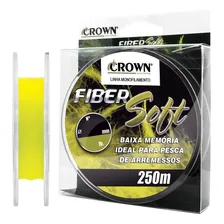 Linha Pesca Crown Fiber Soft Monofilamento 0,40mm 32lbs 250m Foto mini 1