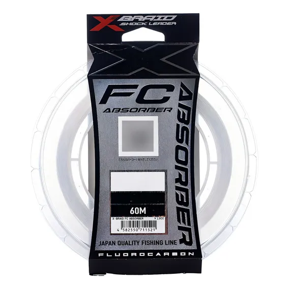 Linha Pesca Leader Ygk Absorber Fluor Fc 60m 60lb 0.71mm Foto 1