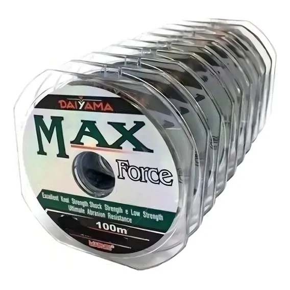 Linha Pesca Max Force Dayama 0.47mm 10 Carretel 21,8kg Cor Verde Foto 1