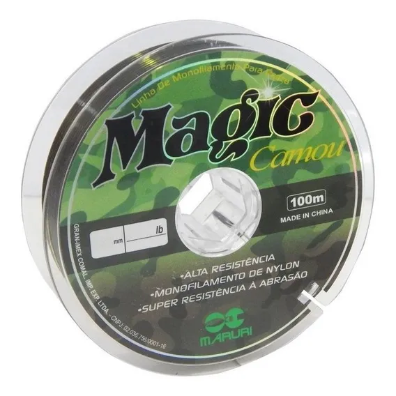 Linha Pesca Monofilamento Magic 100m Camou Camuflada 0.15mm Foto 1