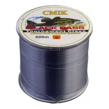 Linha Pesca Monofilamento Nylon Carretel Com 500 Metros Cor Cinza Foto mini 1
