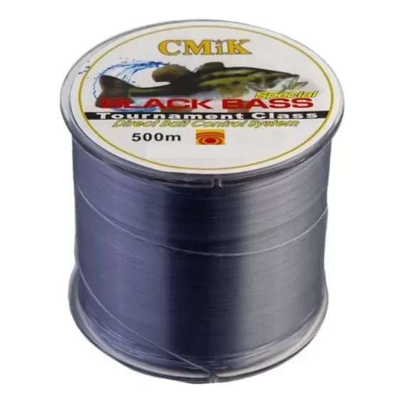Linha Pesca Monofilamento Nylon Carretel Com 500 Metros Cor Cinza Foto 1