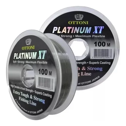 Linha Pesca Monofilamento Platinum XT Ottoni 100m 0,45mm 25kg Foto 1