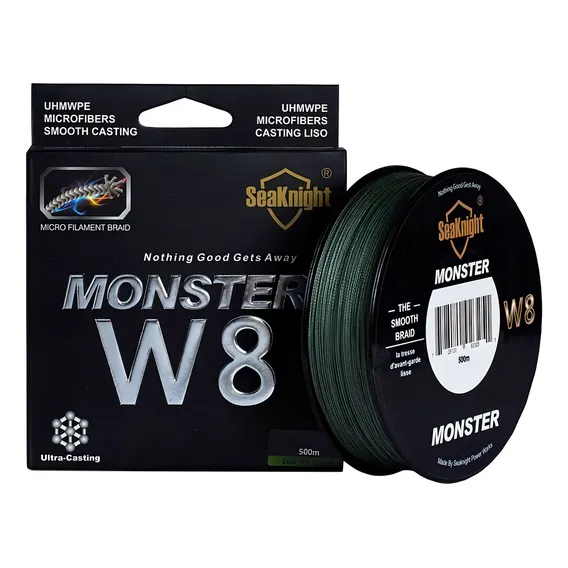 Linha Pesca Multifilamento 500m 8 Fios Monster 8x Verde Foto 1