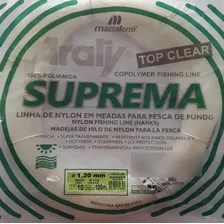 Linha Pesca Nylon Meada 1,20 Mm ( 120 ) ( 0120 ) Araty Suprema 1000 Metros Sem Emenda Cor Branca Cor Branco Foto mini  3