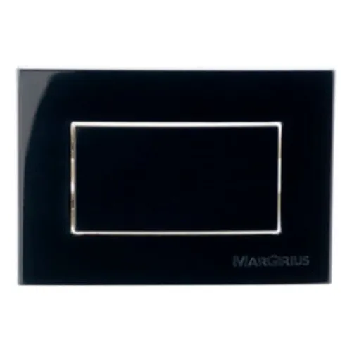 Linha Sleek Ebony Conjunto Interruptor Simples Para M贸veis Cor Preto Foto 1