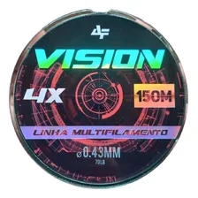 Linha Trançada - Multifilamento - 4 Fios - Multi 4x Cor Dark Green - Vision 4x - 0,43mm Foto mini 2