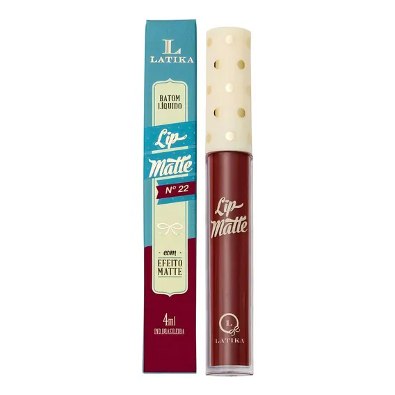 Lip Matte Latika Batom Líquido Vermelho N 22 Foto 1