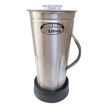 Liquidificador 2 Litros Alta Rotação Industrial Inox Potente Cor Aco inox 220V Foto mini 4