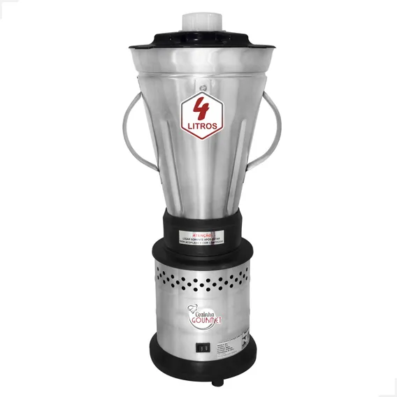 Liquidificador Alta Rotação 4 Litros Industrial Inox Potente 220v Foto 1