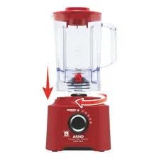 Liquidificador Arno Power Max 700 Ln61 3l 700w - Verm - 110v Foto mini 3