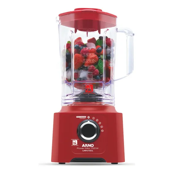 Liquidificador Arno Power Max 700 Ln61 3l 700w - Verm - 110v Foto 1