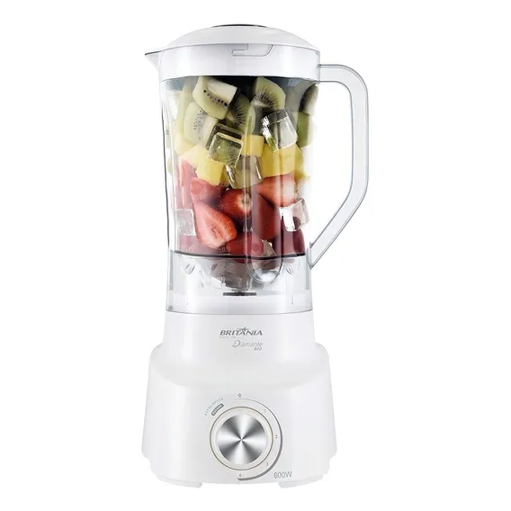 Liquidificador Britânia 4 Velocidades Diamante - Branco 220V Foto 1