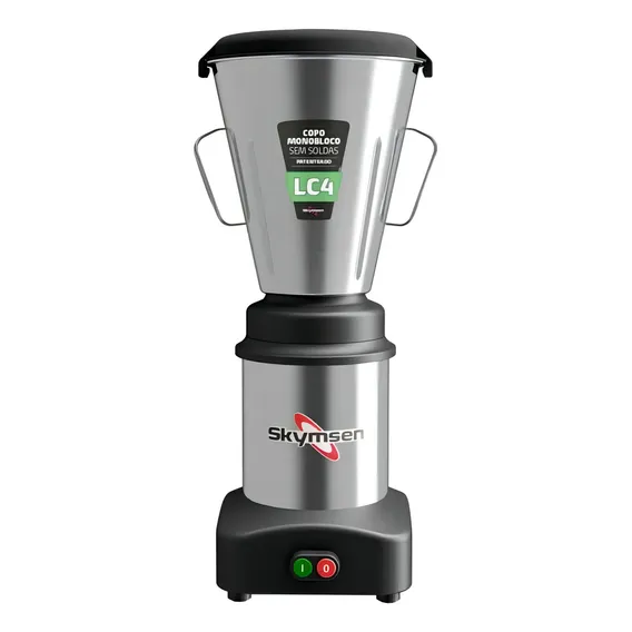 Liquidificador Comercial Skymsen Inox LC4 Copo Monobloco 4L - 0,5cv Foto 1