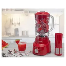 Liquidificador Diamante 800 900W 4 Velocidades Vermelho Britânia 220v Foto mini 3