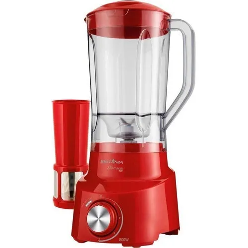 Liquidificador Diamante 800 900W 4 Velocidades Vermelho Britânia 220v Foto 1